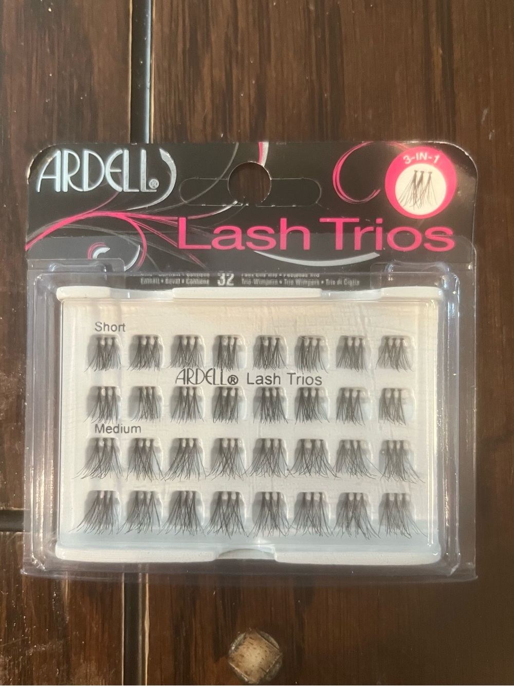 Ardell Lash Trios Individual Cluster Lashes - Black - 16 Short 16 Medium